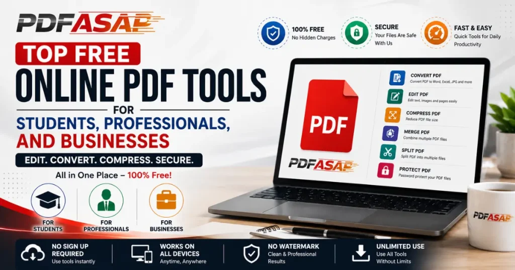 Top Free Online PDF Tools for Students, Professionals, and Businesses top free online pdf tools for students, professionals, and businesses